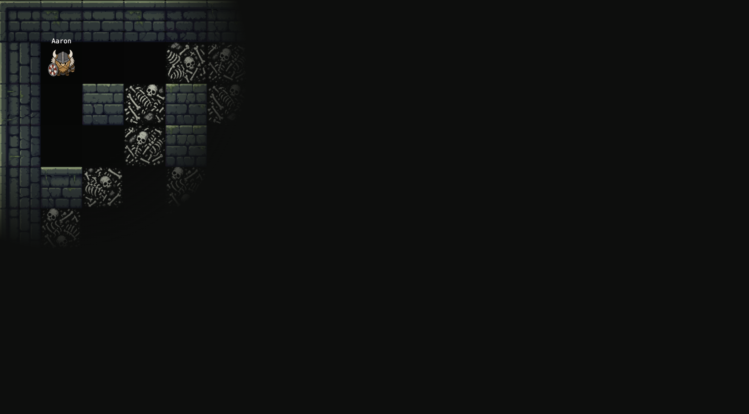 TNT Arena multiplayer match in a dungeon arena with fog of war limiting player vision